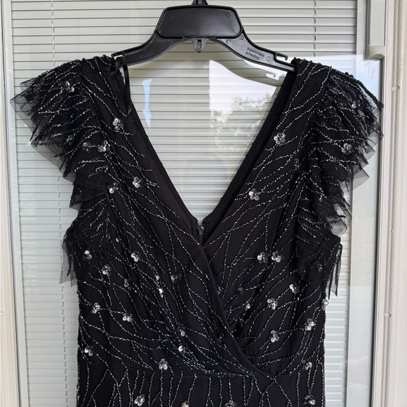 Sequined Black Midi Dress - Picture 2 of 8